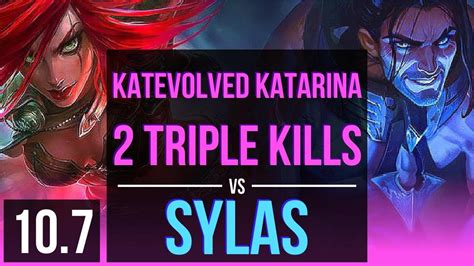 Katevolved Katarina Vs Sylas Mid Rank 3 Katarina 2 Triple Kills