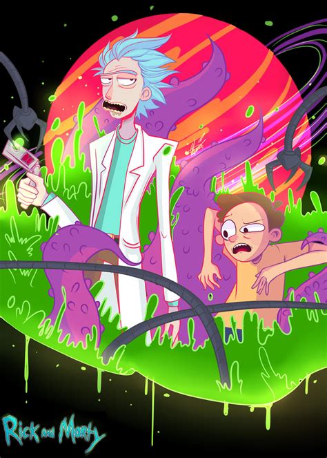 Rick And Morty By Invader Celes On Deviantart