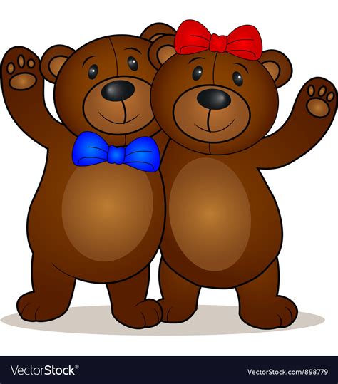 teddy bear cartoon royalty free vector image vectorstock