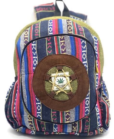 Unique Design Himalaya Hemp Backpack Small Backpack Hippie Etsy