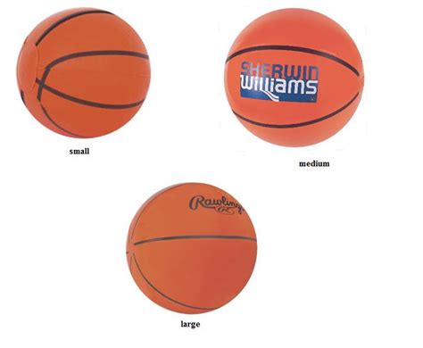 Inflatable Basketball Shaped Beachballs ImprintItems Custom