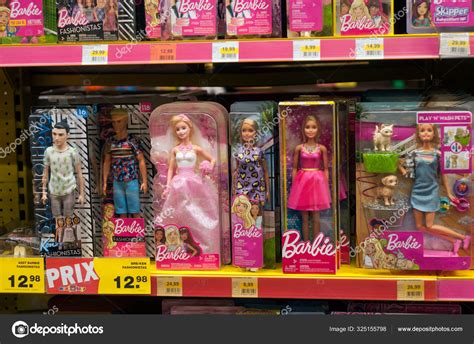 Barbie Dolls Collection By Mattel In A Toys Store Supermarket Stock Editorial Photo