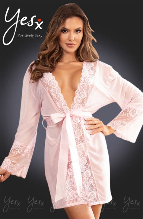 Yesx Yx Dressing Gown Pink Buy Lingerie Online Amarielle