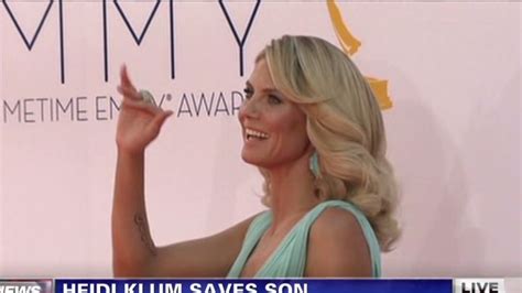 Heidi Klum Saves Son From ‘big Wave Cnn