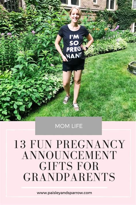 13 Fun Pregnancy Announcement Gifts For Grandparents Paisley Sparrow