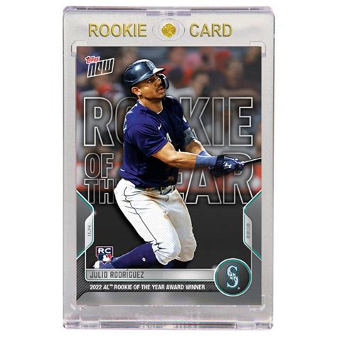 Julio Rodriguez Seattle Mariners 2022 Topps Now Al Rookie Of The Year