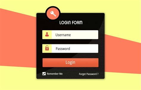 User Account Login Form Ui Kit Free Psd Freepsdcc Free Psd Files