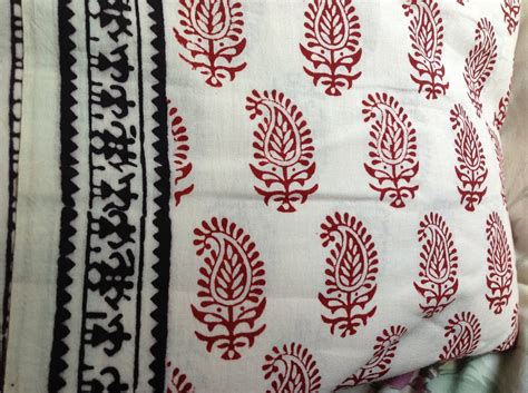 Indian Hand Block Printed Fabric 100 Cotton Paisleys