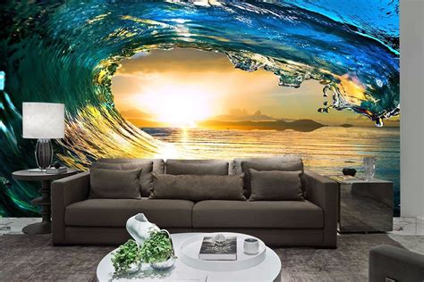 Papel De Parede 3d Paisagens Oceanos R 4905 Em Mercado Livre