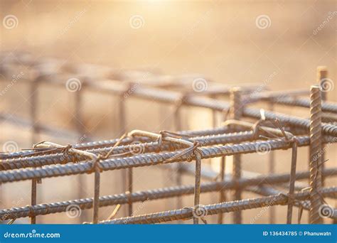 Rebar Steel Bars Reinforcement Concrete Bars With Wire Rod Royalty