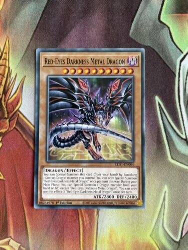 Lds1 En004 Red Eyes Darkness Metal Dragon 1st Edition Common Cards
