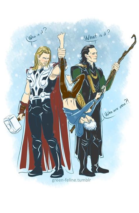 Loki And Thor Seem Confused What Jack Frost Is Haha Xd With Images