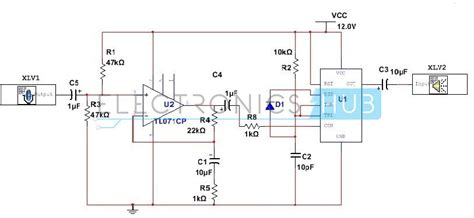 Amplificador De Audio Con 555 Circuit Diagram Of 555 Timer As An