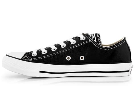Converse Unisex Chuck Taylor All Star Low Top Leather Sneakers Black