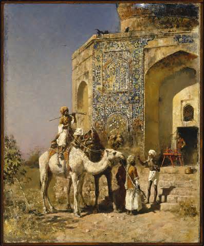 Fileedwin Lord Weeks The Old Blue Tiled Mosque Outside Of Delhi