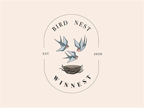 Bird Nest Logo Design By Zero Five Design On Dribbble
