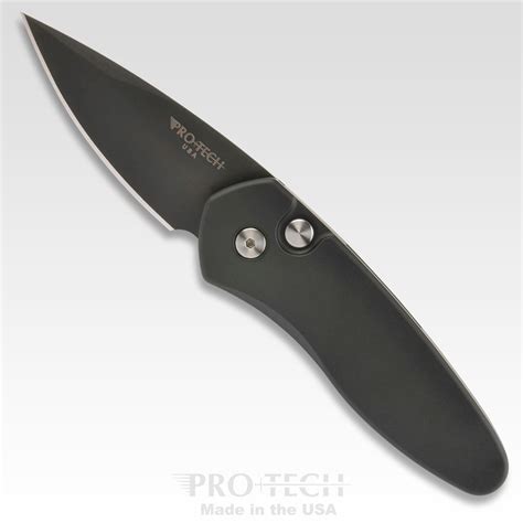 Protech 2907 Sprint Auto Knife Black Aluminum Handle S35vn Spear Point