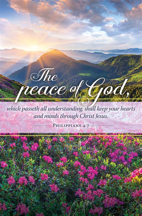 The Peace Of God Philippians 47 Regular Size Bulletins Cokesbury