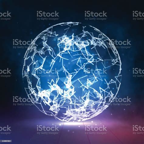 Abstract Vector Colorful Sphere Futuristic Techno Style Trendy