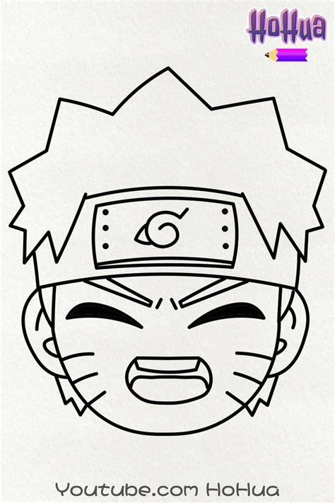 Chibi Uzumaki Naruto From Boruto Line Art Coloring Page By Hohua