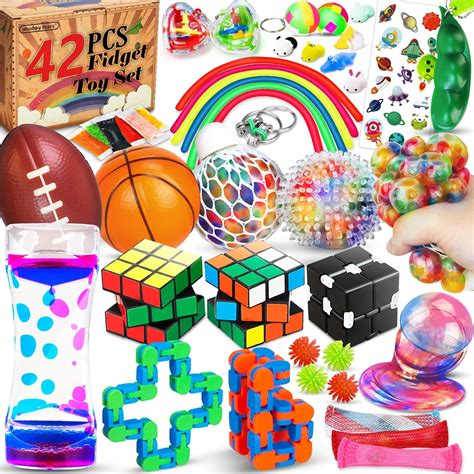 Hhobby Stars 42 Pcs Sensory Fidget Toys Pack Stress Relief And Anxiety