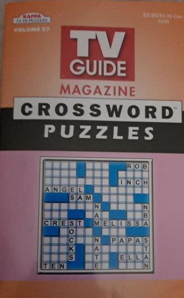 Kappa Tv Guide Magazine Crossword Puzzles Volume 57 80 Crosswords New