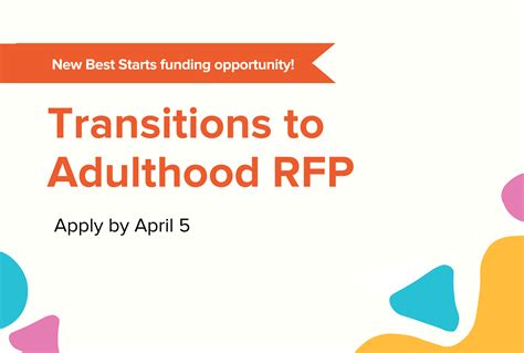 Now Accepting Applications Transitions To Adulthood Rfp Apply By