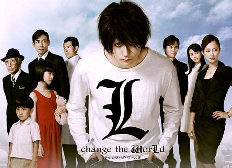 Ryuk, the shinigami, or god of death, who dropped the death note into the human world, warns light that someone is on his trail. L: Change the World Movie(Japanese) (With images) | Death ...