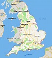 Mapa Politico De Inglaterra Com Regioes E Seus Capitais Ilustracao Do ...