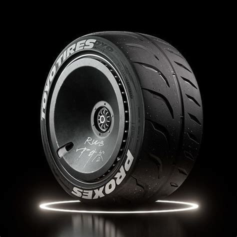 Toyo Proxes R888r Tire Gravel And Dusted Real World Details 3d Model