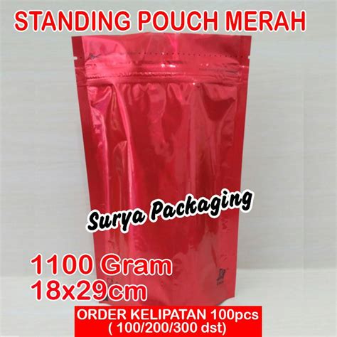 Jual Kpack Kemasan Standing Pouch Alumunium Foil Super Merahred 1100