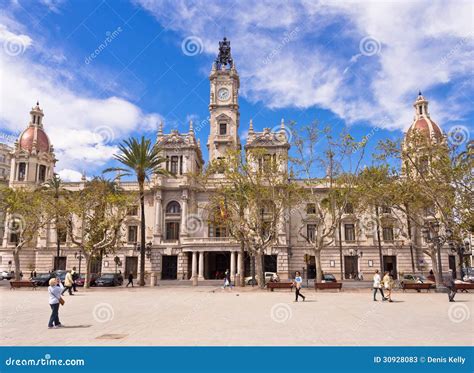 City Hall In Valencia Spain Editorial Stock Photo Image Of Landmark