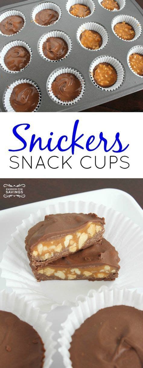 Snickers Snack Cups Easy Recipe For A Candy Bar Dessert Plus A
