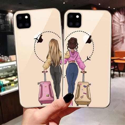Girls Bff Best Friends Forever Silicone Phone Cases For Iphone 11 Pro