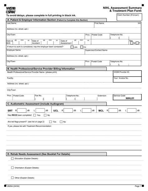 Printable Patient Assessment Form Printable Forms Free Online
