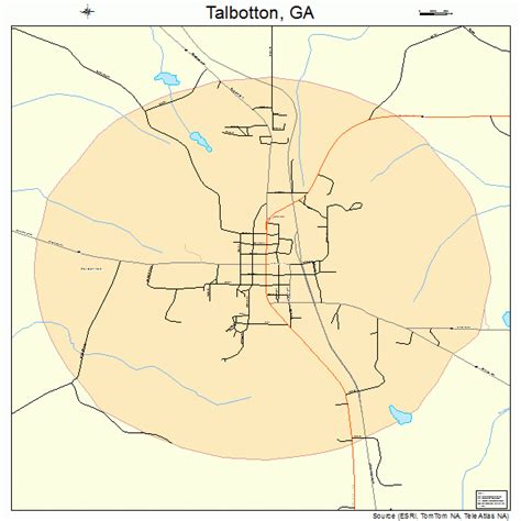 Talbotton Georgia Street Map 1375244