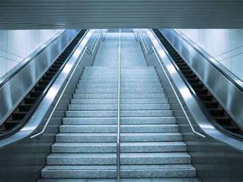 Escalator And Stair Stock Photo Image Of Background 12213268