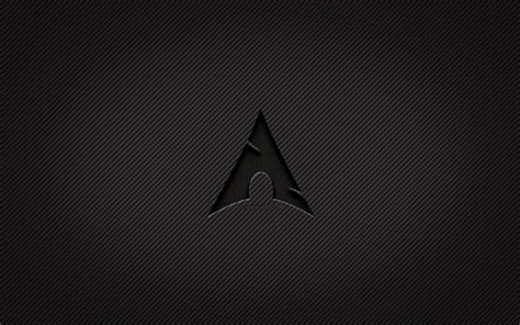 Download Wallpapers Arch Linux Carbon Logo 4k Grunge Art Carbon