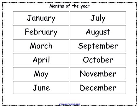 Months Of The Year Chart Tcr7628 Teacher Created Resources Kulturaupice