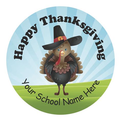 Happy Thanksgiving Turkey Stickers School Stickers For Teachers