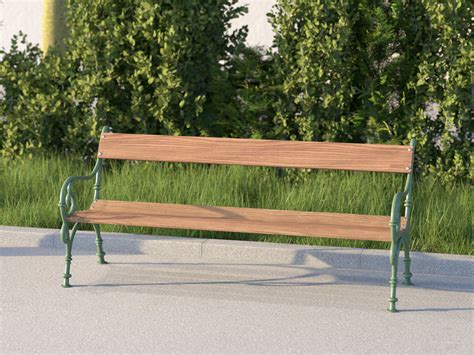 Vienna Public Park Bench 3d Model Cgtrader