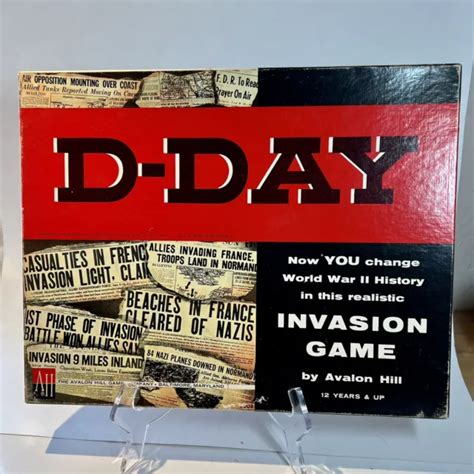 Avalon Hill D Day Invasion Board Game World War Ii Ww2 War Strategy