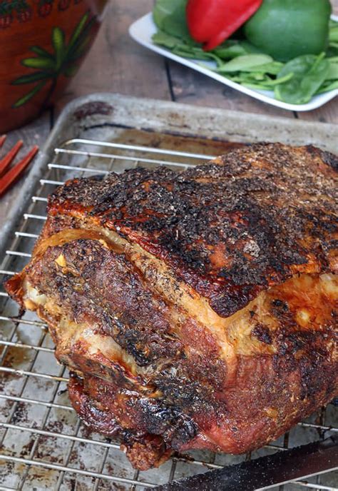 Preheat oven to 350 degrees f. Crispy Skin Slow Roasted Pork Shoulder | Recipe | Slow ...