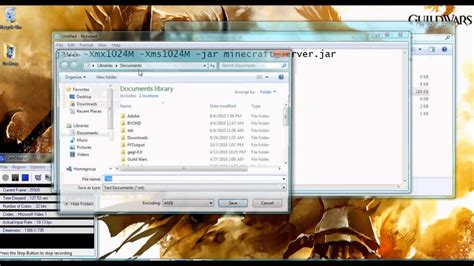 Minecraft Tutorial Setting Up A Server Jar File Windows 7 Youtube