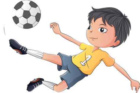 Little Boy Playing Ball Fun Man Football Vector Fun Man Football Png