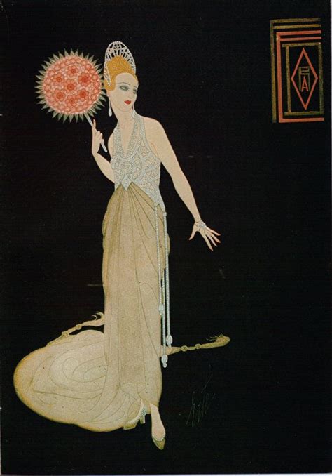 Erté Art Deco Dress Design Vintage Art Paper By Victorianaprint €717