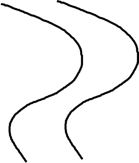 Winding Trail Clip Art Sketch Coloring Page