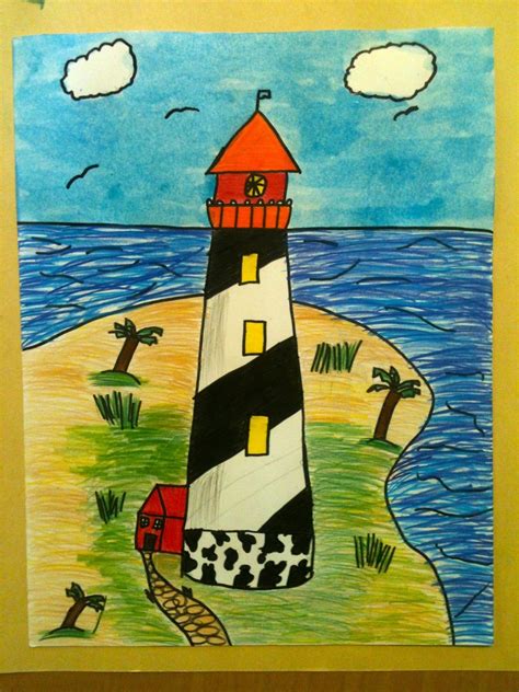 4th Graders Have Been Working Hard On Their North Carolina Lighthouses