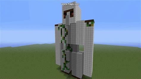 In minecraft, you build an iron golem from 4 blocks of iron and 1 pumpkin or jack o'lantern. minecraft iron golem statue | TheWorldOfBuilding #1 - YouTube