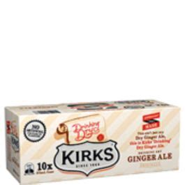 Kirks Drink Dry Ginger Ale 375mL Can Case Of 20 MyBottleShop